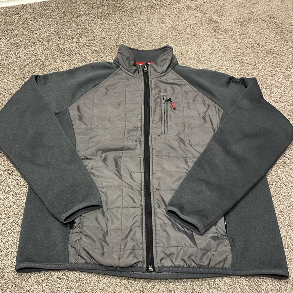 Orvis Classic Collection Mixed Media Quilted Full Zipper Jacket